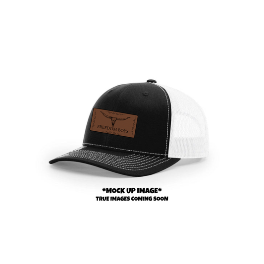 Leather Longhorn Snapback