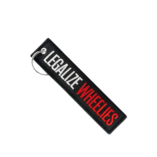 Legalize Wheelies Keytag